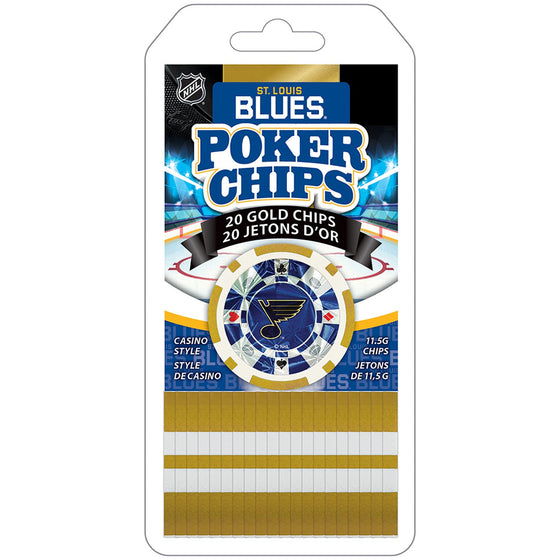 St. Louis Blues 20 Piece Poker Chips - 757 Sports Collectibles