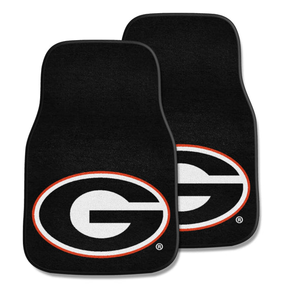 Georgia Bulldogs Front Carpet Car Mat Set - 2 Pieces