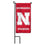 College Flags & Banners Co. Nebraska Cornhuskers Mini Garden and Flower Pot Flag Topper