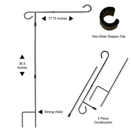 College Flags & Banners Co. Michigan Wolverines Yard Flag and Flag Stand Holder Flagpole Set