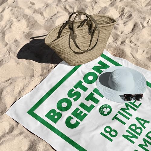 Northwest NBA Boston Celtics NBA Champions 2024 Beach Towel, 30" x 60", Lucky