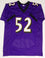 Ray Lewis Autographed Purple Pro Style STAT Jersey - JSA W Auth *2