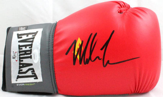 Mike Tyson Autographed Red Everfresh Boxing Glove- JSA W Auth right