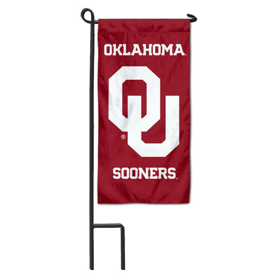 College Flags & Banners Co. Oklahoma Sooners Mini Garden and Flower Pot Flag Topper