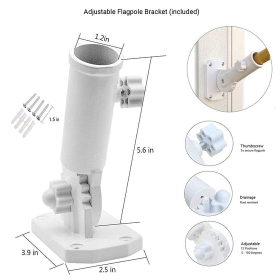 WinCraft New Orleans Saints Flag Pole and Bracket Kit