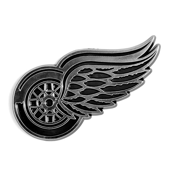 Detroit Red Wings Molded Chrome Plastic Emblem