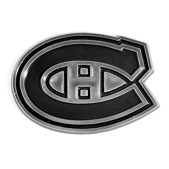 Montreal Canadiens Molded Chrome Plastic Emblem