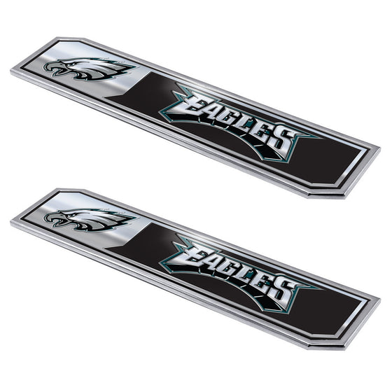 Philadelphia Eagles 2 Piece Heavy Duty Aluminum Embossed Truck Emblem Set