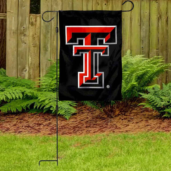 Texas Tech Red Raiders Garden Banner Flag with Stand Pole Holder