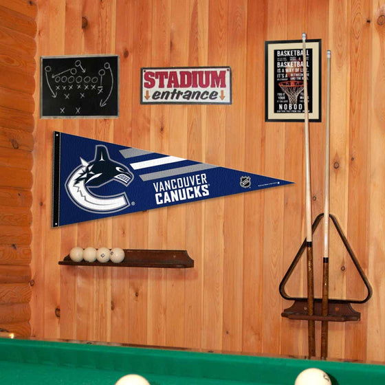 Vancouver Canucks Pennant Flag and Wall Tack Pads Mounts