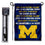 College Flags & Banners Co. Michigan Wolverines Fight Song Garden Flag and Flag Stand Pole Holder Set