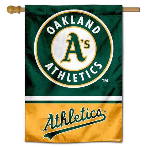 WinCraft Oakland Athletics Double Sided House Flag