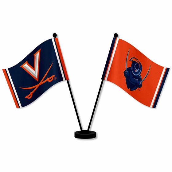 WinCraft Virginia Cavaliers Desk and Table Top Flags