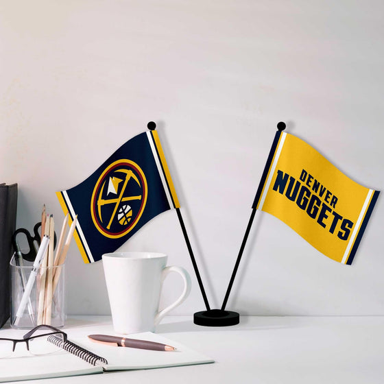 WinCraft Denver Nuggets Desk and Table Top Flags