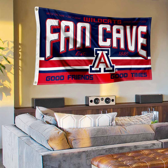 Arizona Wildcats Fan Man Cave Banner Flag