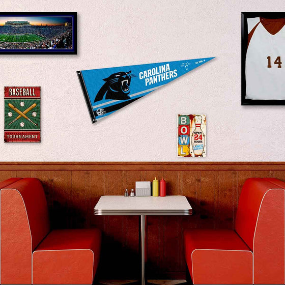 Carolina Panthers Pennant Banner and Wall Tack Pads