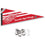 Detroit Red Wings Pennant Flag and Wall Tack Pads Mounts