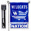 College Flags & Banners Co. Kentucky Wildcats Stars and Stripes Garden Flag with Stand Holder