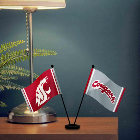 WinCraft Washington State Cougars Desk and Table Top Flags