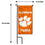 College Flags & Banners Co. Clemson Tigers Mini Garden and Flower Pot Flag Topper