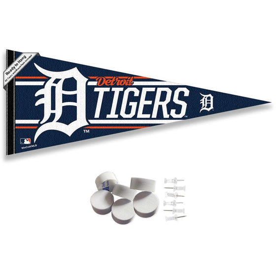 Detroit Tigers Pennant Banner and Wall Tack Pads