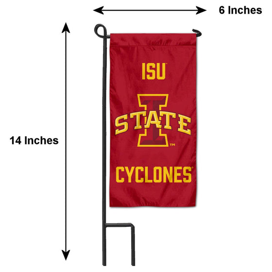 College Flags & Banners Co. Iowa State Cyclones Mini Garden and Flower Pot Flag Topper