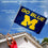 College Flags & Banners Co. Michigan Wolverines Go Blue 3x5 Flag and Pole Bracket Mount Bundle