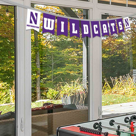 Northwestern Wildcats Banner String Pennant Flags