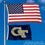 College Flags & Banners Co. Georgia Tech Yellow Jackets Small 2x3 Foot Flag