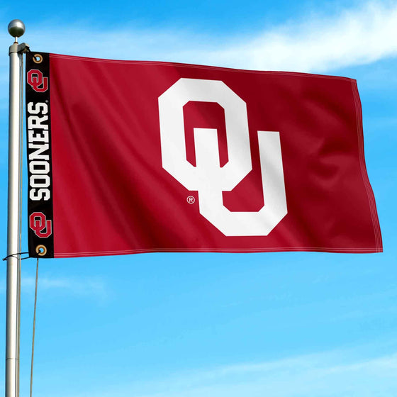 College Flags & Banners Co. Oklahoma Sooners Printed Header 3x5 Foot Banner Flag