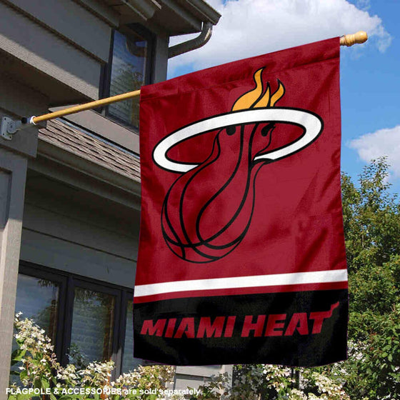 WinCraft Miami Heat Double Sided House Banner Flag