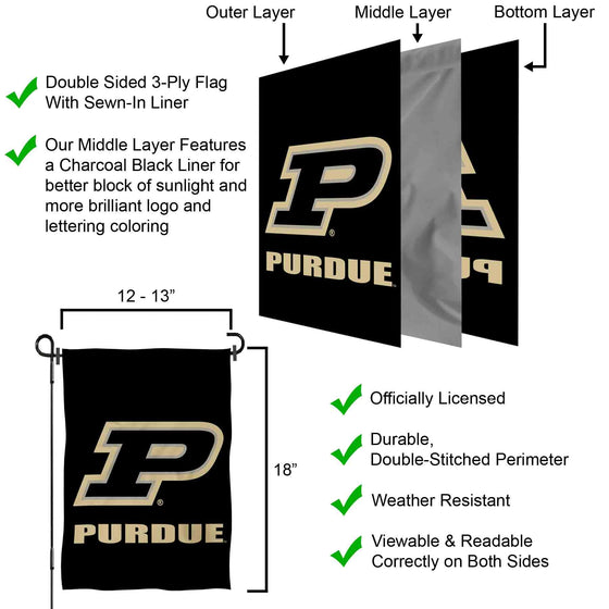 College Flags & Banners Co. Purdue Boilermakers Garden Flag