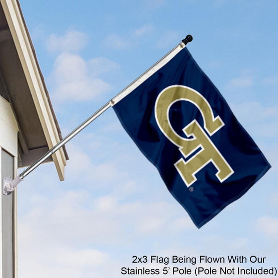 College Flags & Banners Co. Georgia Tech Yellow Jackets Small 2x3 Foot Flag