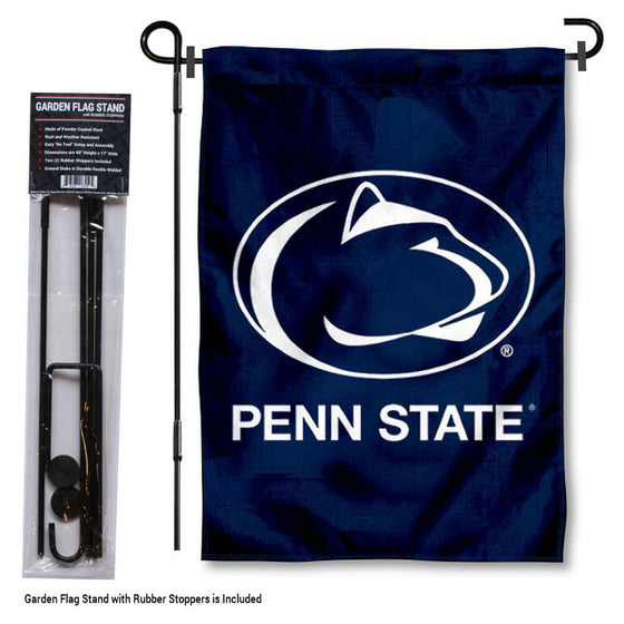 College Flags & Banners Co. Penn State Nittany Lions Garden Flag with Stand Holder