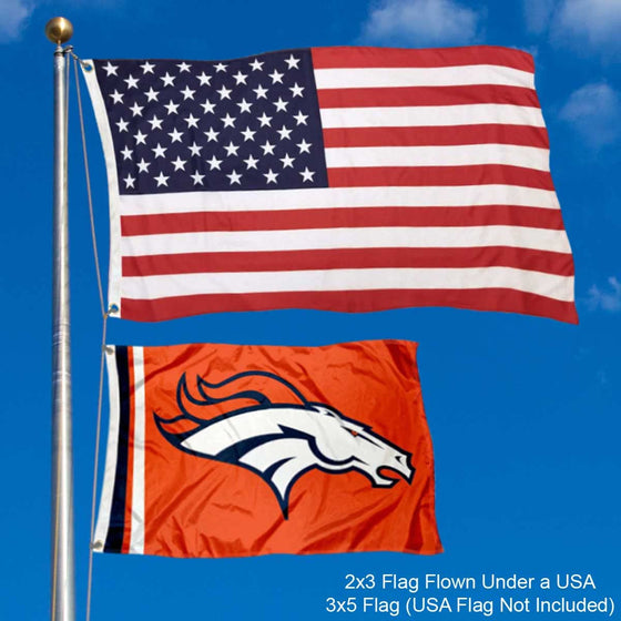 WinCraft Denver Broncos 2x3 Feet Flag