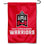 College Flags & Banners Co. East Stroudsburg Warriors Garden Flag and USA Flag Stand Pole Holder Set