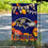 WinCraft Baltimore Ravens Fall Leaves Decorative Football Garden Flag Double Sided Banner