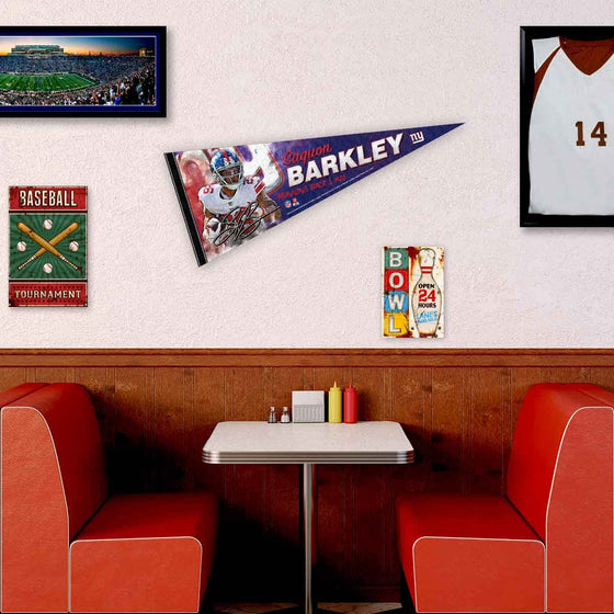 WinCraft New York Giants Barkley Pennant Banner Flag