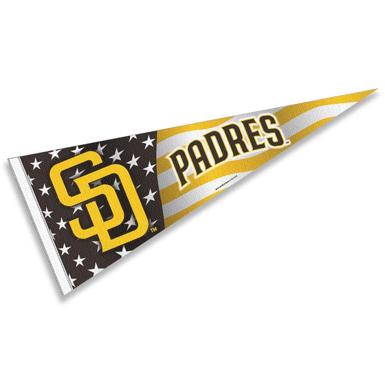 WinCraft Padres Nation USA Stars and Stripes Pennant Full Size Pennant Flag