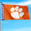 College Flags & Banners Co. Clemson Tigers Printed Header 3x5 Foot Banner Flag