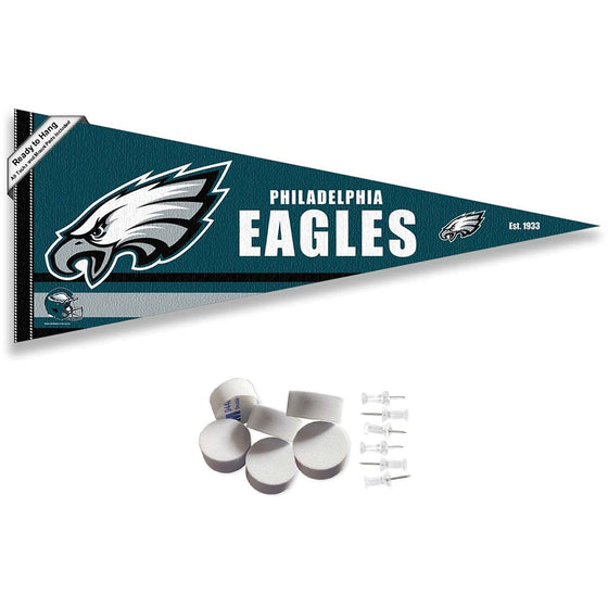 Philadelphia Eagles Pennant Banner and Wall Tack Pads