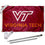 College Flags & Banners Co. Virginia Tech Hokies New Logo Flag and Pole Bracket Mount Bundle