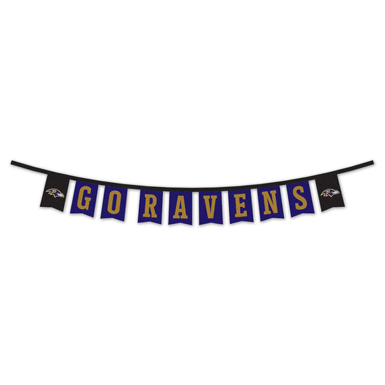 WinCraft Baltimore Ravens Banner String Pennant Flags