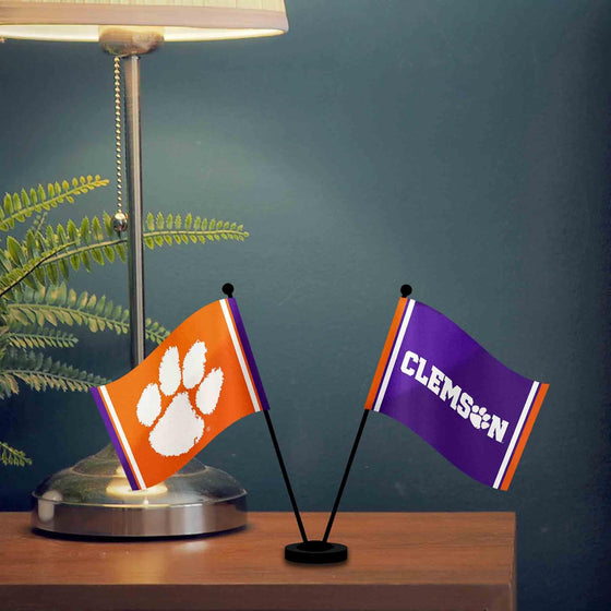 WinCraft Clemson Tigers Desk and Table Top Flags