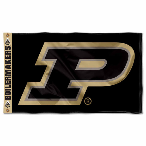 College Flags & Banners Co. Purdue Boilermakers Printed Header 3x5 Foot Banner Flag