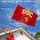 College Flags & Banners Co. USC Trojans New Trojan Head Flag with Pole and Bracket Kit