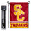 College Flags & Banners Co. USC Trojans Garden and USA Flag Stand Pole Holder Set