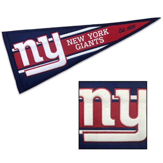 WinCraft New York Giants Embroidered and Sewn Pennant