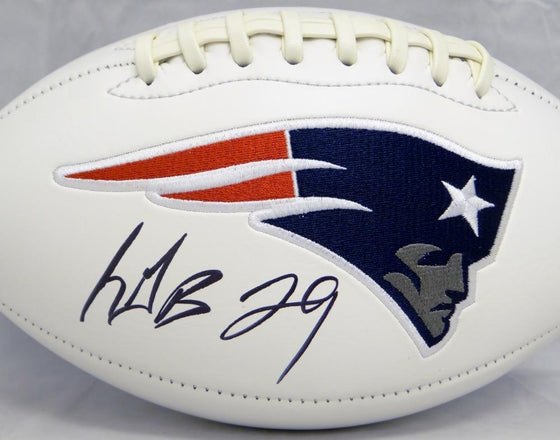 LeGarrette Blount Autographed New England Patriots Logo Football- JSA W Auth