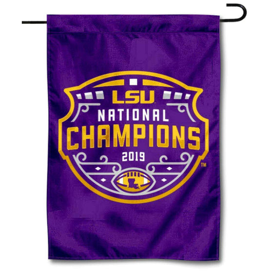 Louisiana State LSU Tigers College Football Playoff National Championship Garden Banner Flag